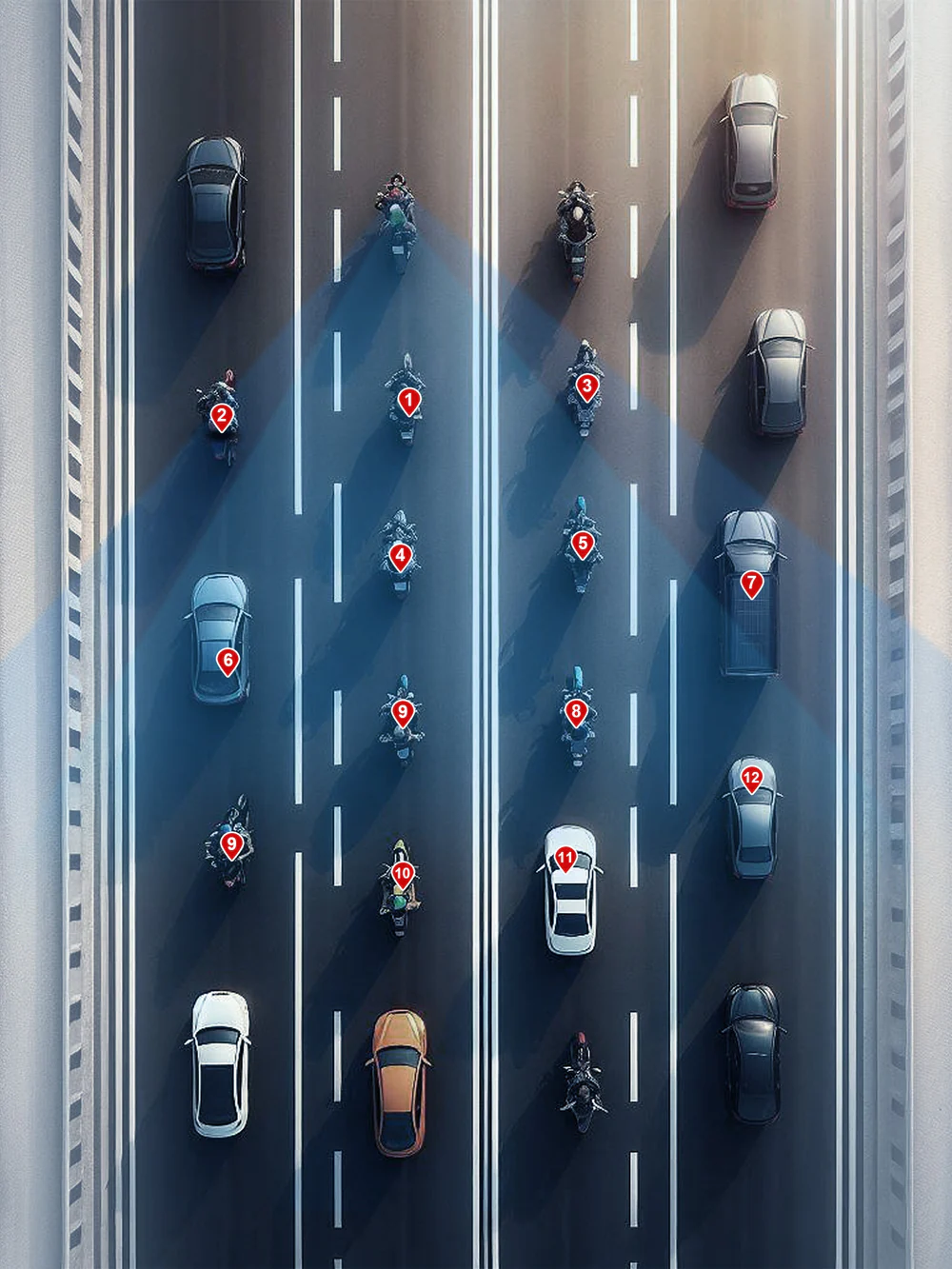 INNOVV BSD détection 64 cibles simultanées